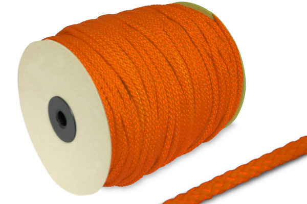 Sznurek PP, średnica 5 mm, w rolce 100 m, ciemny pomarańczowy