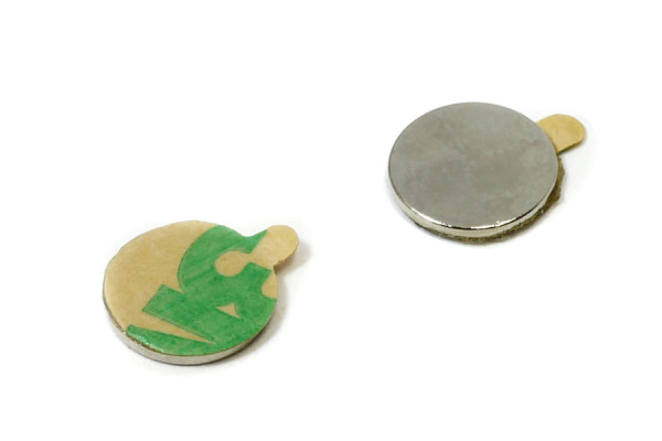 Magnesy krążkowe, 9,5 x 0,75 mm, samoprzylepne