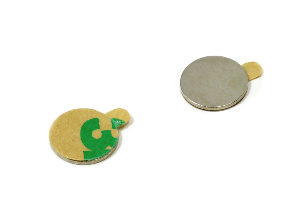 Magnesy krążkowe, 8,0 x 1 mm, samoprzylepne