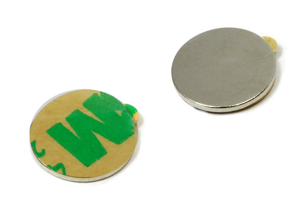 Magnesy krążkowe, 12,0 x 1 mm, samoprzylepne