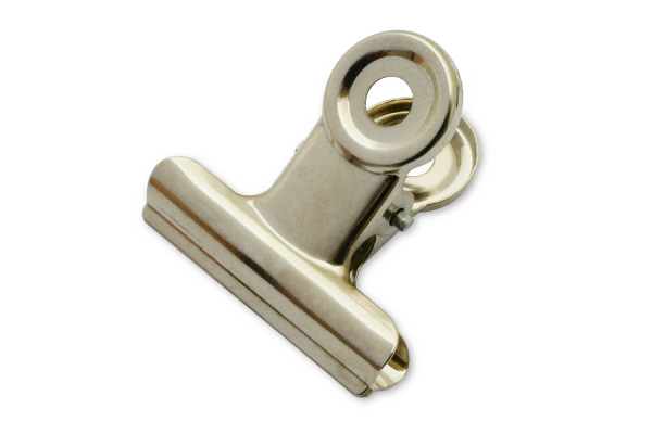 Mini klipsy biurowe do papieru, szerokość 31 mm, niklowane