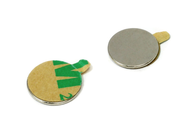 Magnesy krążkowe, 10,0 x 0,6 mm, samoprzylepne