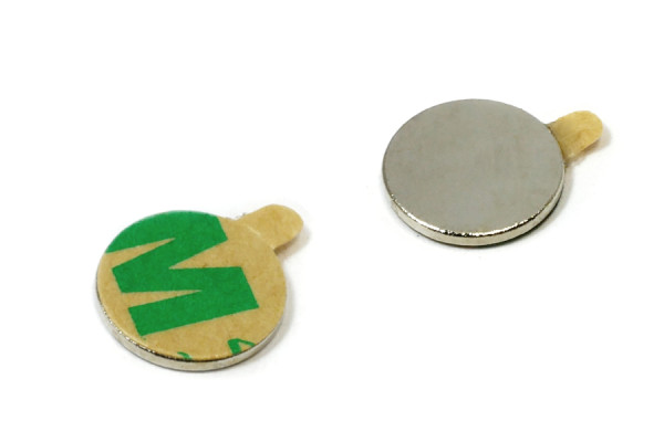 Magnesy krążkowe, 10,0 x 1 mm, samoprzylepne