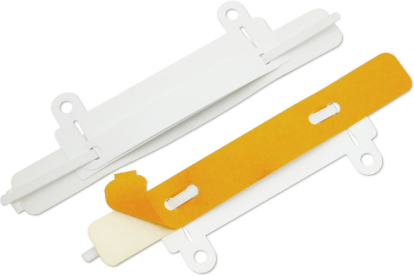 Mechanizmy skoroszytowe SK, z urządzeniem do segregacji, izolowany język, 150 x 20 mm, białe