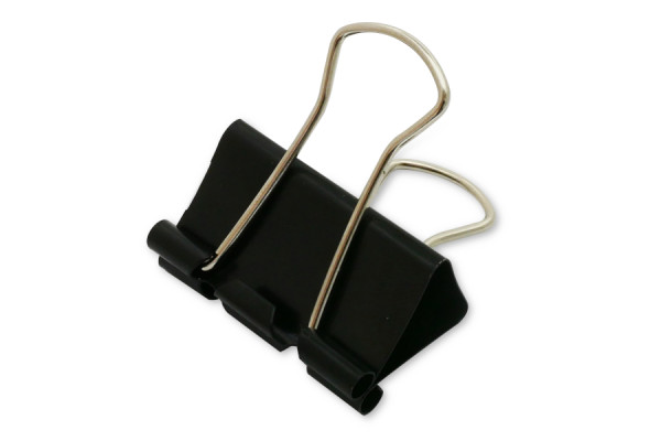 Klipsy biurowe foldback / Spinacze uniwersalne, szerokość 32 mm, czarne