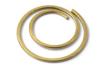 Okrągłe spinacze biurowe „circular”, <BR>o średnicy 20 mm, <BR>mosiężne