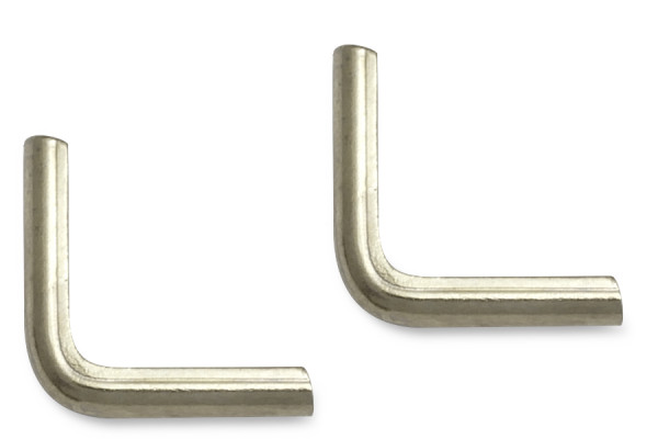 Narożniki introligatorskie, niklowane, długość ramion 13 mm, oprawa 1,5 mm