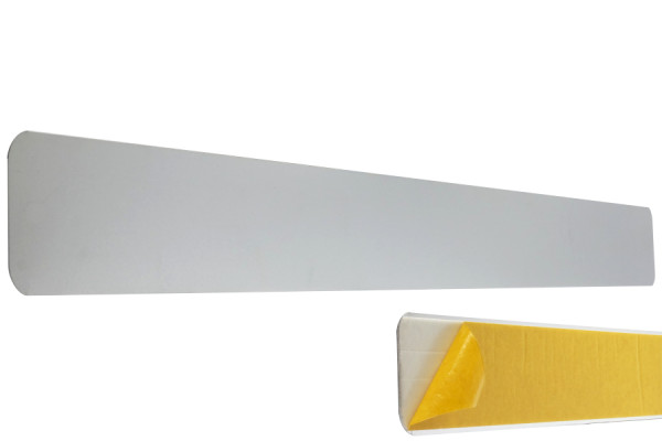 Listwy magnetyczne, samoprzylepne, „wygląd aluminium” – matowy srebrny