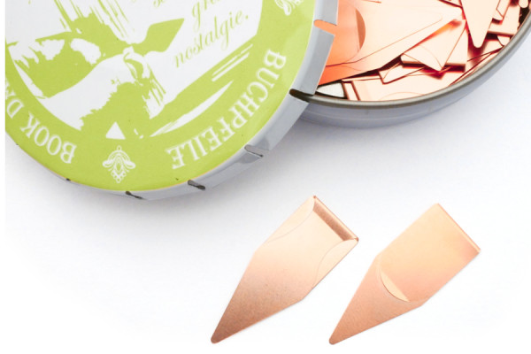Wskaźniki do książek „Book Darts”, Zakładki do książek metalowe, miedziane