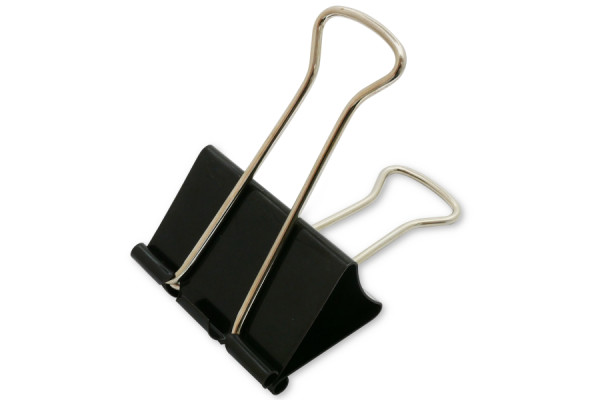 Klipsy biurowe foldback / Spinacze uniwersalne, szerokość 41 mm, czarne
